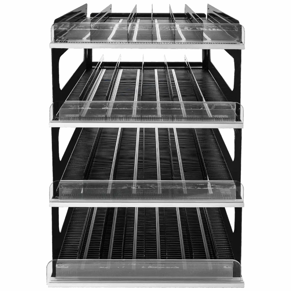 Bruegmann FlexRoller 4-Tier Display - Rock Solid Shelves