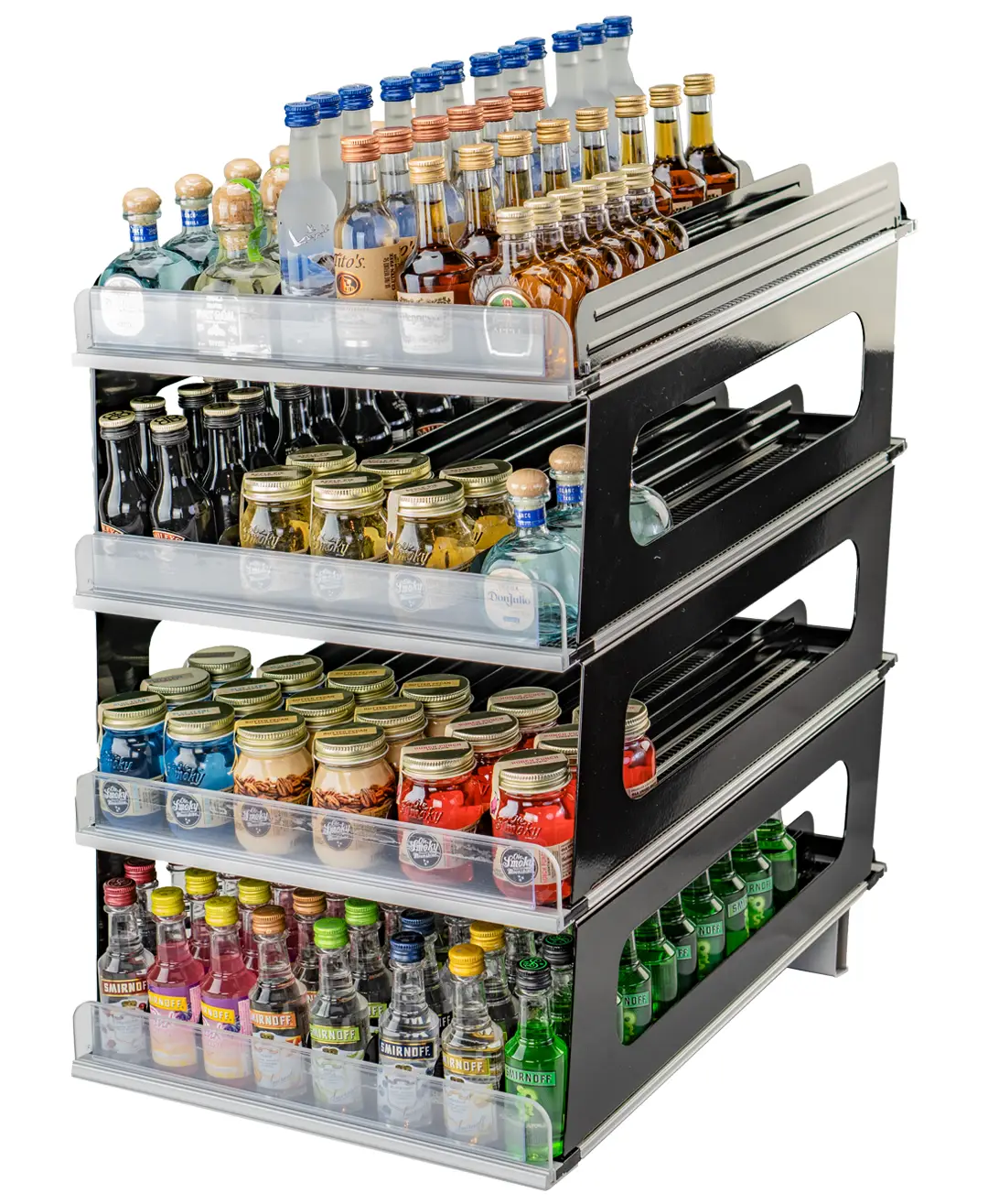 Bruegmann Mini FlexRoller 4-Tier Display - Rock Solid Shelves