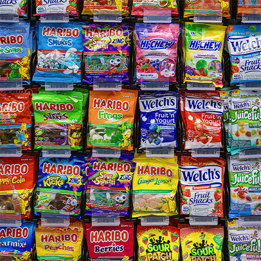 Candy Display Bruegman Retail Shelf Systems - Rock Solid Retail Shelves