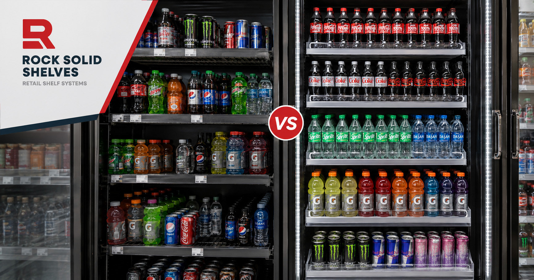gravity feed vs static shelving